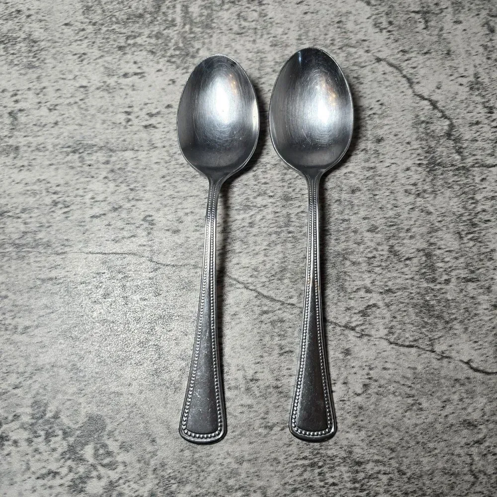 Oneida Silver Needlepoint-Beaded Artistry 2 Tablespoons 497758